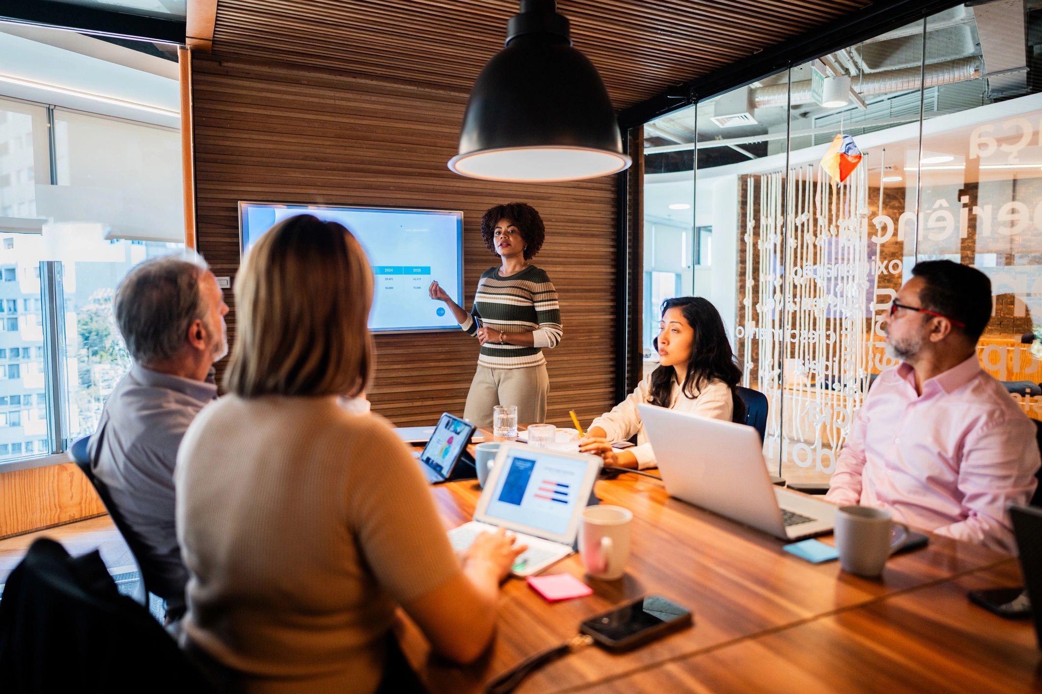Professional in a meeting setting